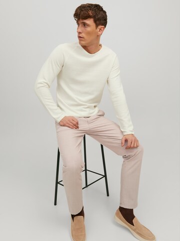 JACK & JONES Regular Trousers 'Ollie Benji' in Beige