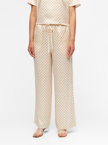 OBJECT Loose fit Pants in Beige: front