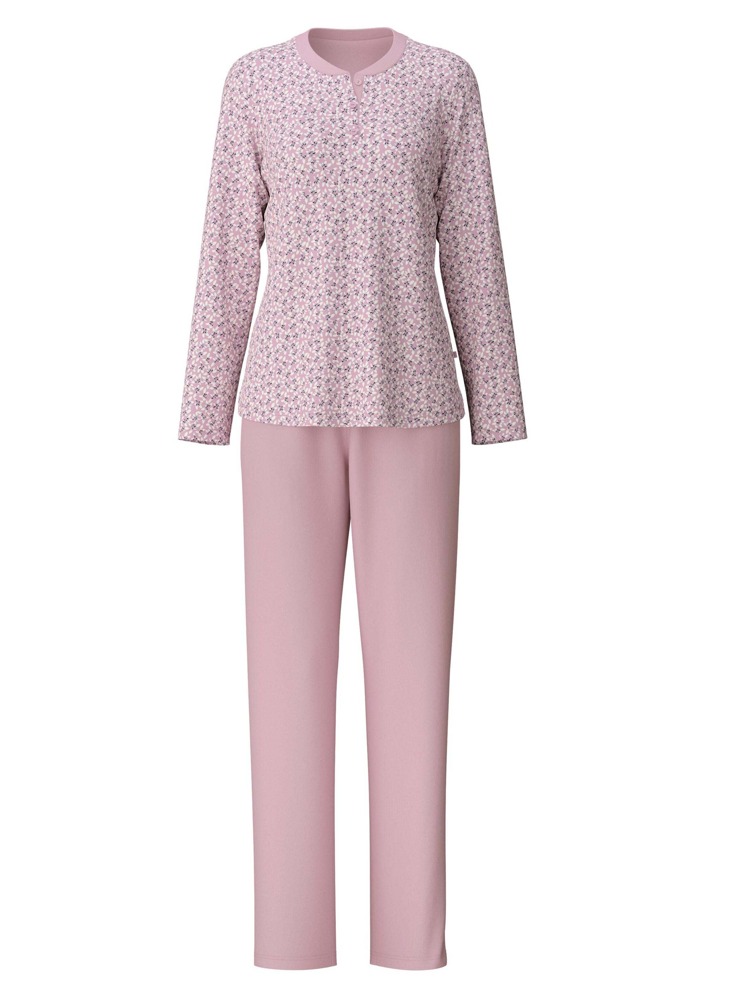 CALIDA Pyjama 'Midnight Flowers'‌‌‌‌‌‌‌ in Lila: Vorderseite