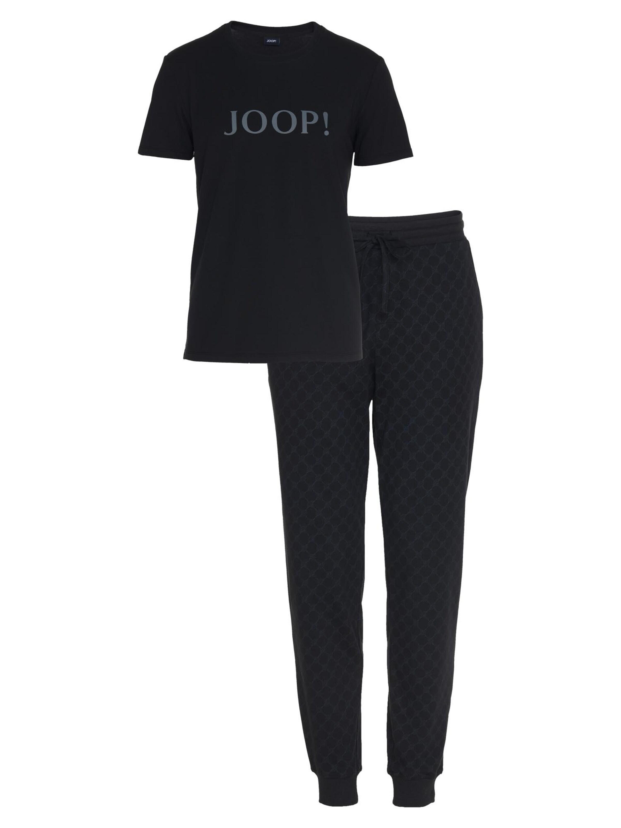 JOOP! Pyjama kurz 'Comfort'‌‌‌‌‌ in Schwarz: Vorderseite