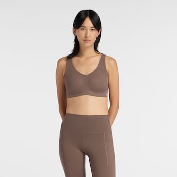 Soutien-gorge de sport new balance en marron : devant