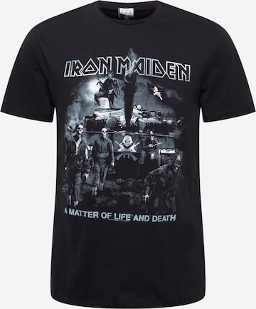 AMPLIFIED T-shirt 'IRON MAIDEN MATTER OF LIFE OR DEATH' i svart: framsida