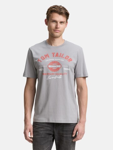 TOM TAILOR Shirt in Grey: front