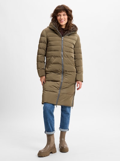 RINO & PELLE Wintermantel 'Keilafur' in khaki, Produktansicht