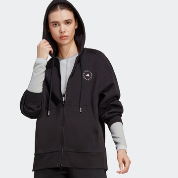 ADIDAS BY STELLA MCCARTNEY Athletic Zip-Up Hoodie in Black