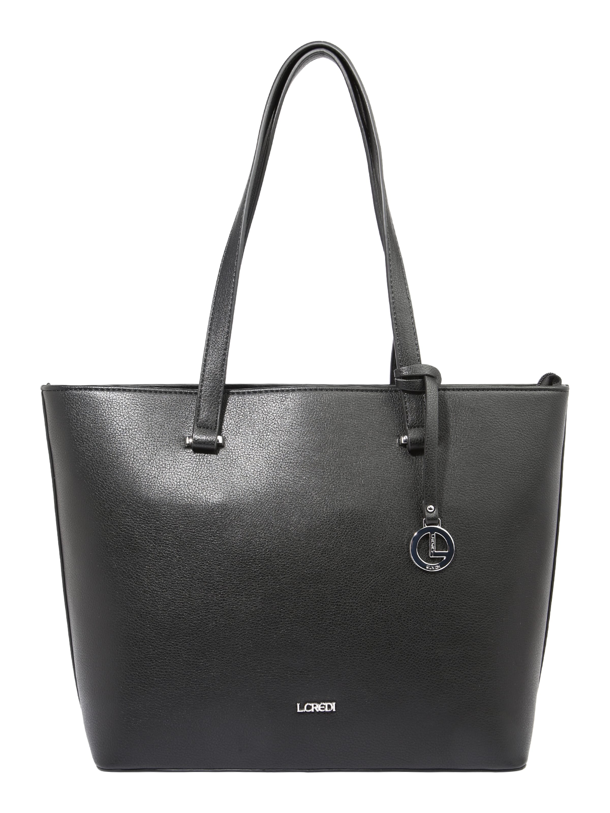 L.CREDI Τσάντα ώμου 'Filippa' σε μαύρο: μπροστά