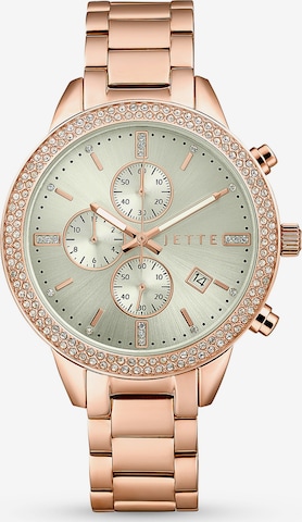 JETTE Analog Watch in Pink: front