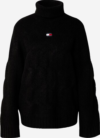 Tommy Jeans Sweater in Black: front