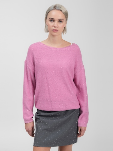 rožinė Influencer Megztinis: priekis