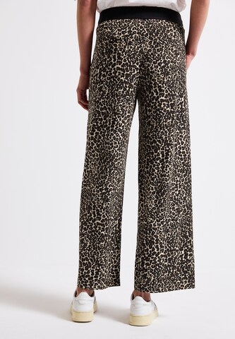 STREET ONE Wide Leg Hose in Schwarz