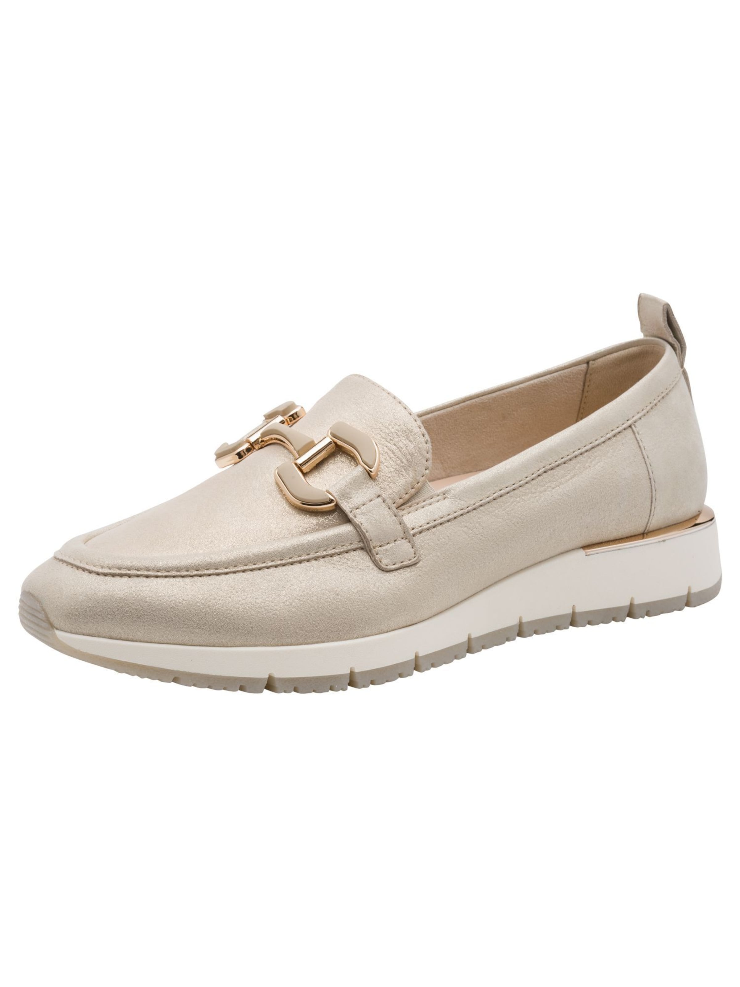 Tamaris Slip-ons in Beige: front