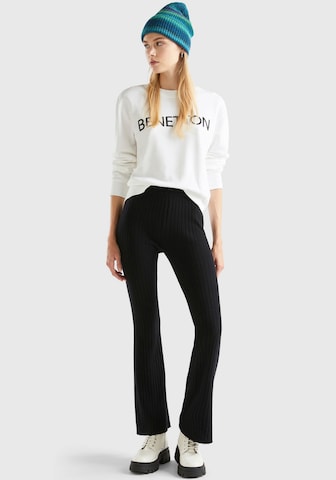UNITED COLORS OF BENETTON Boot cut Pants in Black