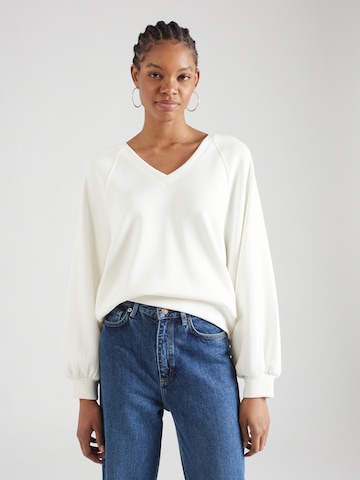 Sweat-shirt 'Nelina' MSCH COPENHAGEN en blanc : devant