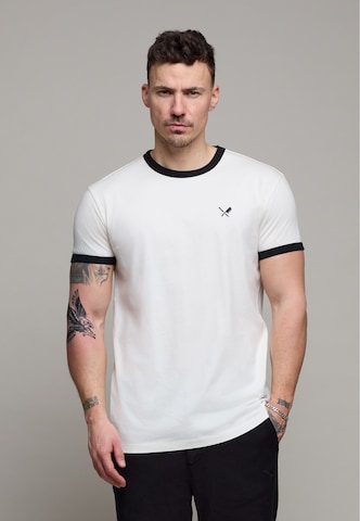 Maglietta di Distorted People in bianco: frontale