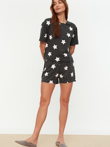 Trendyol Short Pajama Set in Black