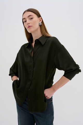 Chemisier 'Estelle' My Essential Wardrobe en vert : devant