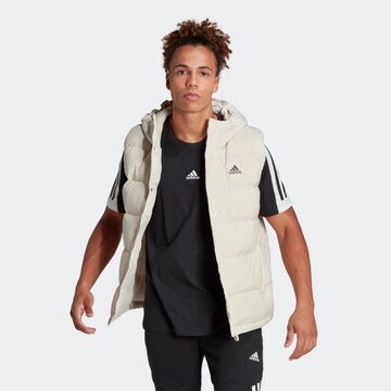 Gilet de sport ADIDAS SPORTSWEAR en beige : devant