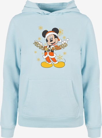 ABSOLUTE CULT Sweatshirt ' Mickey Mouse - Merry Christmas' in Blauw: voorkant