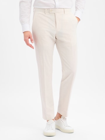 Finshley & Harding Regular Pantalon 'Mitch' in Wit: voorkant