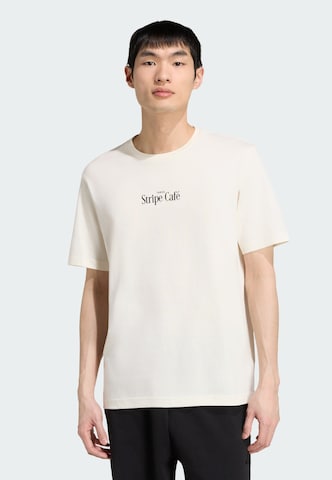 T-Shirt fonctionnel 'Cofee Cafe Donut Bag' ADIDAS SPORTSWEAR en blanc