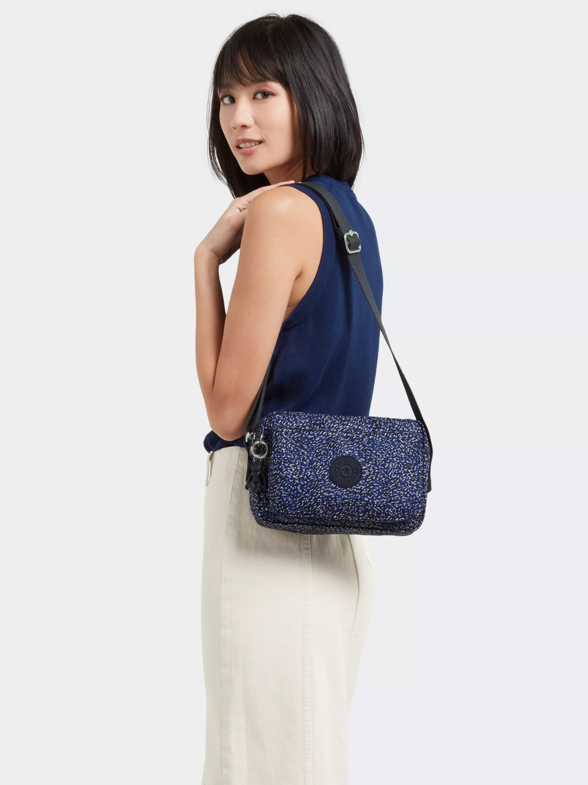 Navy blue kipling bag online