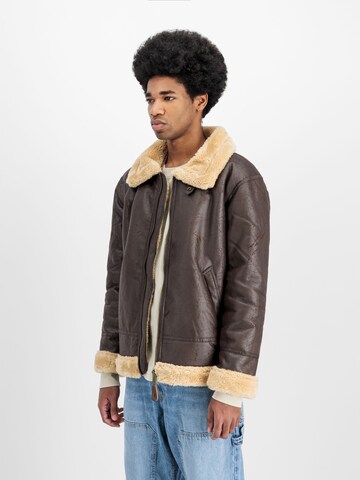 ALPHA INDUSTRIES Übergangsjacke 'B3 FL' in Braun