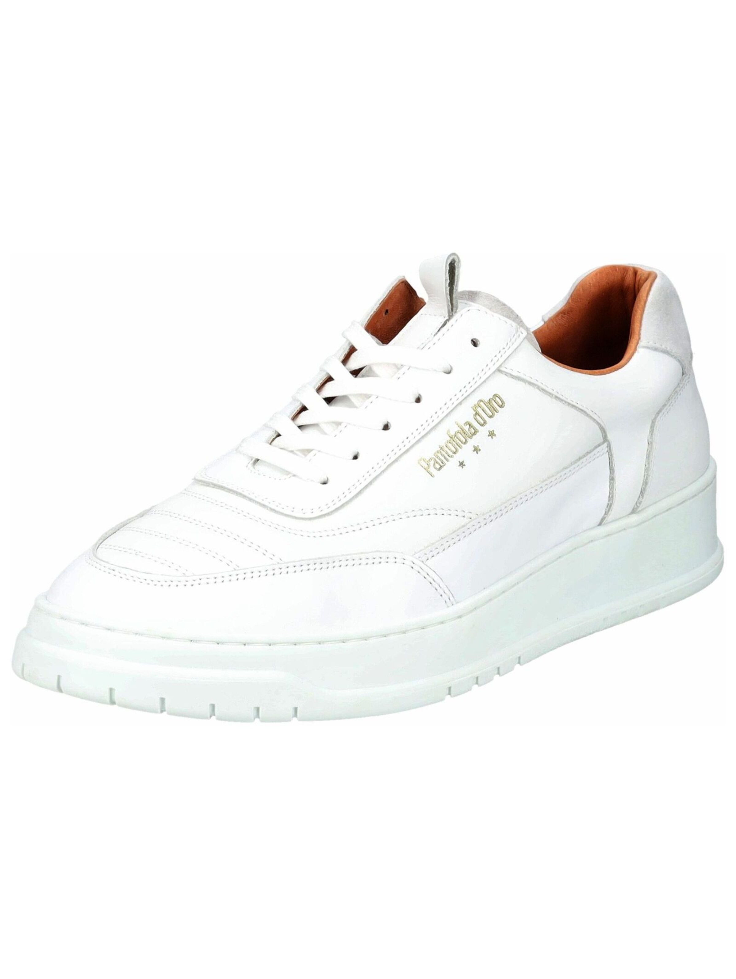 Sneaker bassa 'Sanremo' di PANTOFOLA D'ORO in bianco: frontale