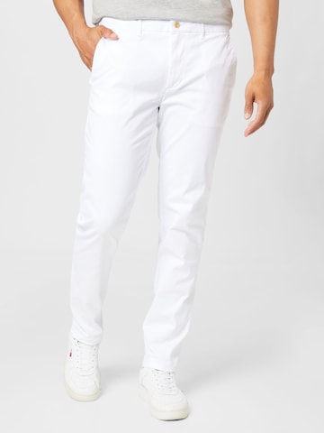 TOMMY HILFIGER Regularen Chino hlače 'Bleecker' | bela barva: sprednja stran