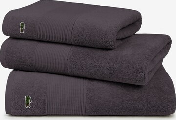 LACOSTE Shower Towel 'L LE CROCO' in Grey