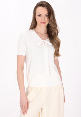 Pull-over DreiMaster Klassik en blanc : devant
