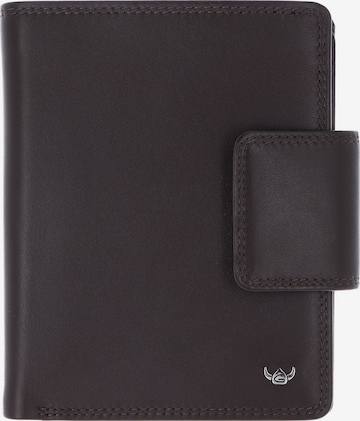 Porte-monnaies 'Polo' GOLDEN HEAD en marron : devant