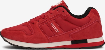 Sneaker bassa di Kazar in rosso: frontale