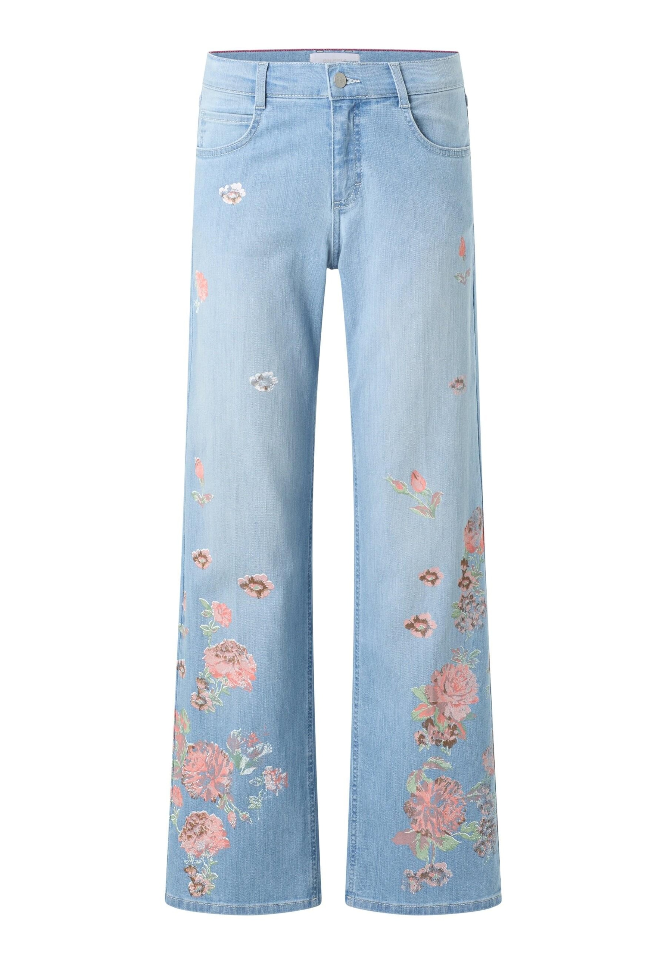 Angels Regular Jeans 'Liz Flower' in Blau: Vorderseite
