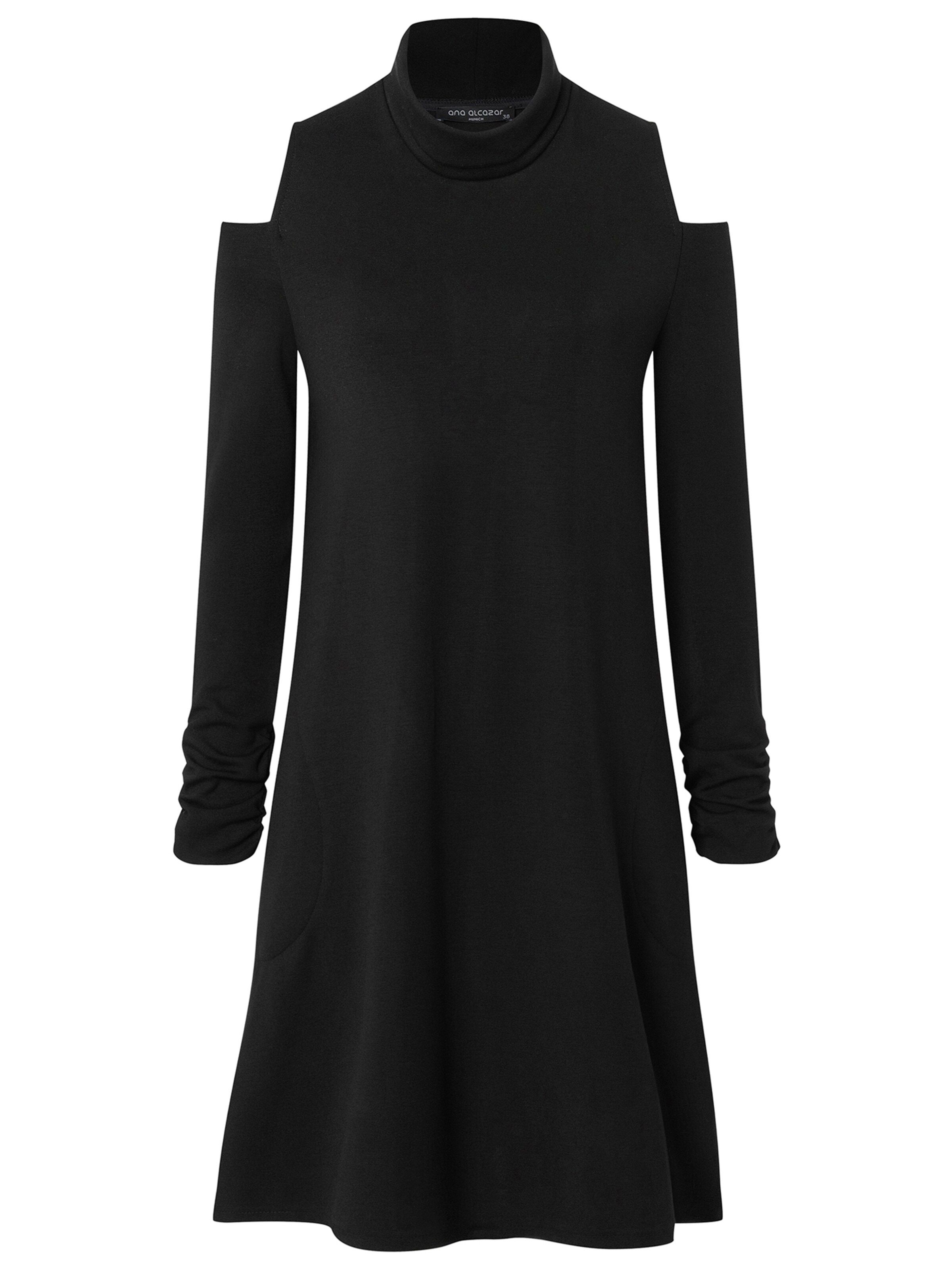 Ana Alcazar Kleid ' Sipa ' in Schwarz: Vorderseite