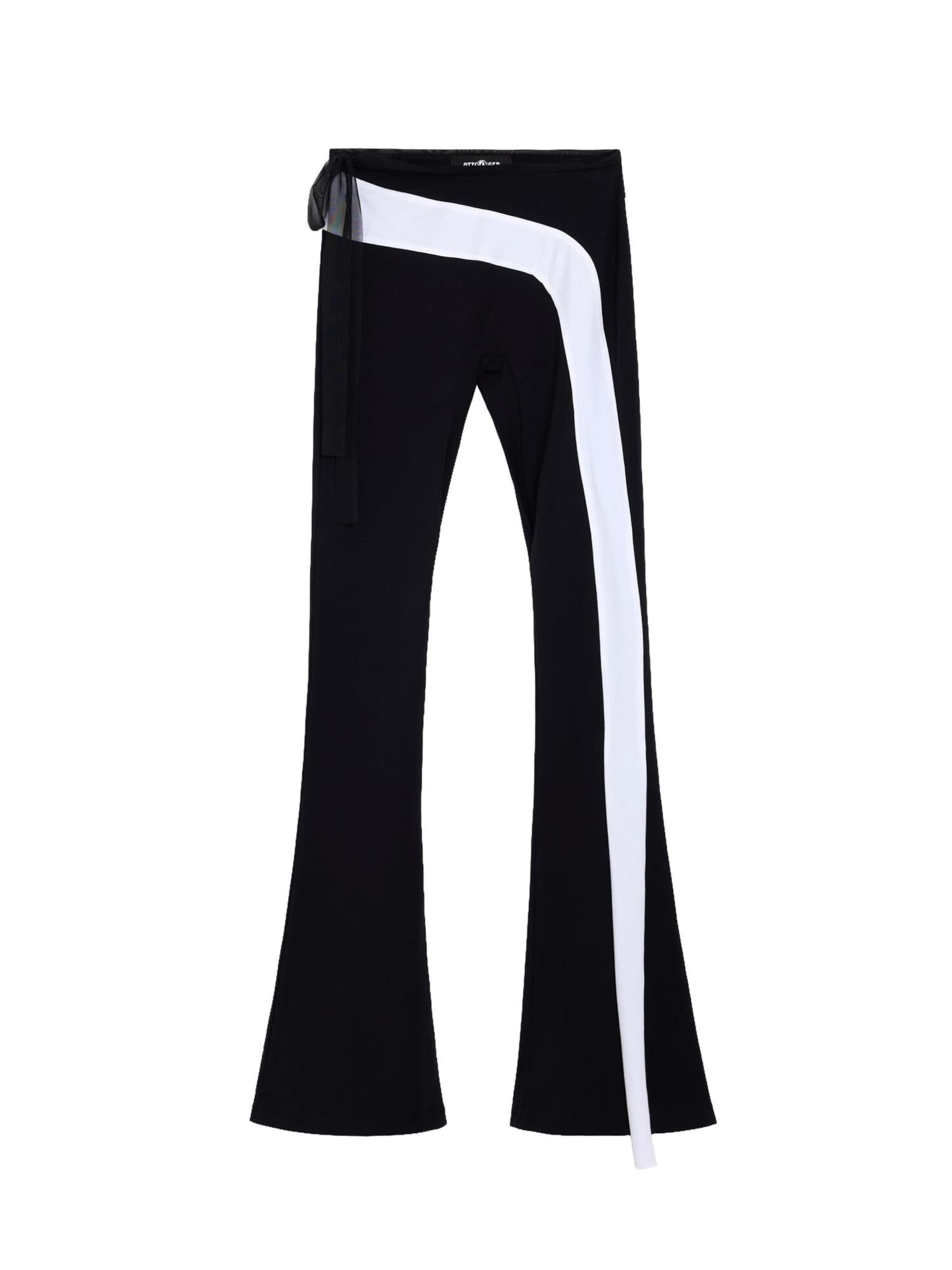 Desigual - Acampanado Pantalón en negro: frente