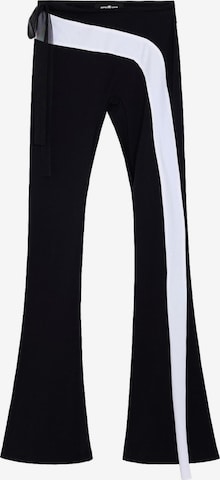 Desigual Flared Hose in Schwarz: Vorderseite