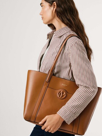 Sacs à main Pepe Jeans en marron : devant