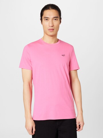 HOLLISTER - Camiseta en rosa: frente