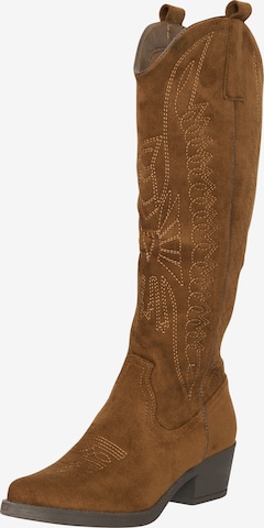 Salinyang Comwboystøvler i brun: forside