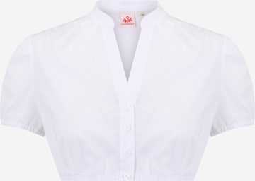 SPIETH & WENSKY - Blusa tradicional 'Tamarin' em branco: frente