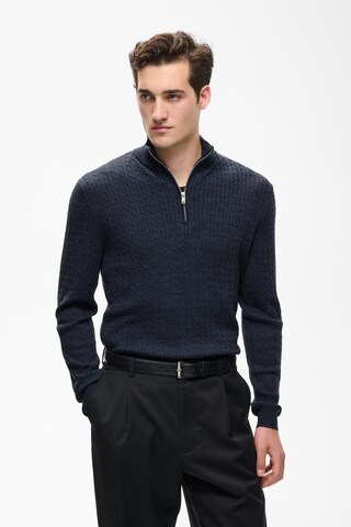 Matinique Pullover 'MAMason' in Blau: Vorderseite