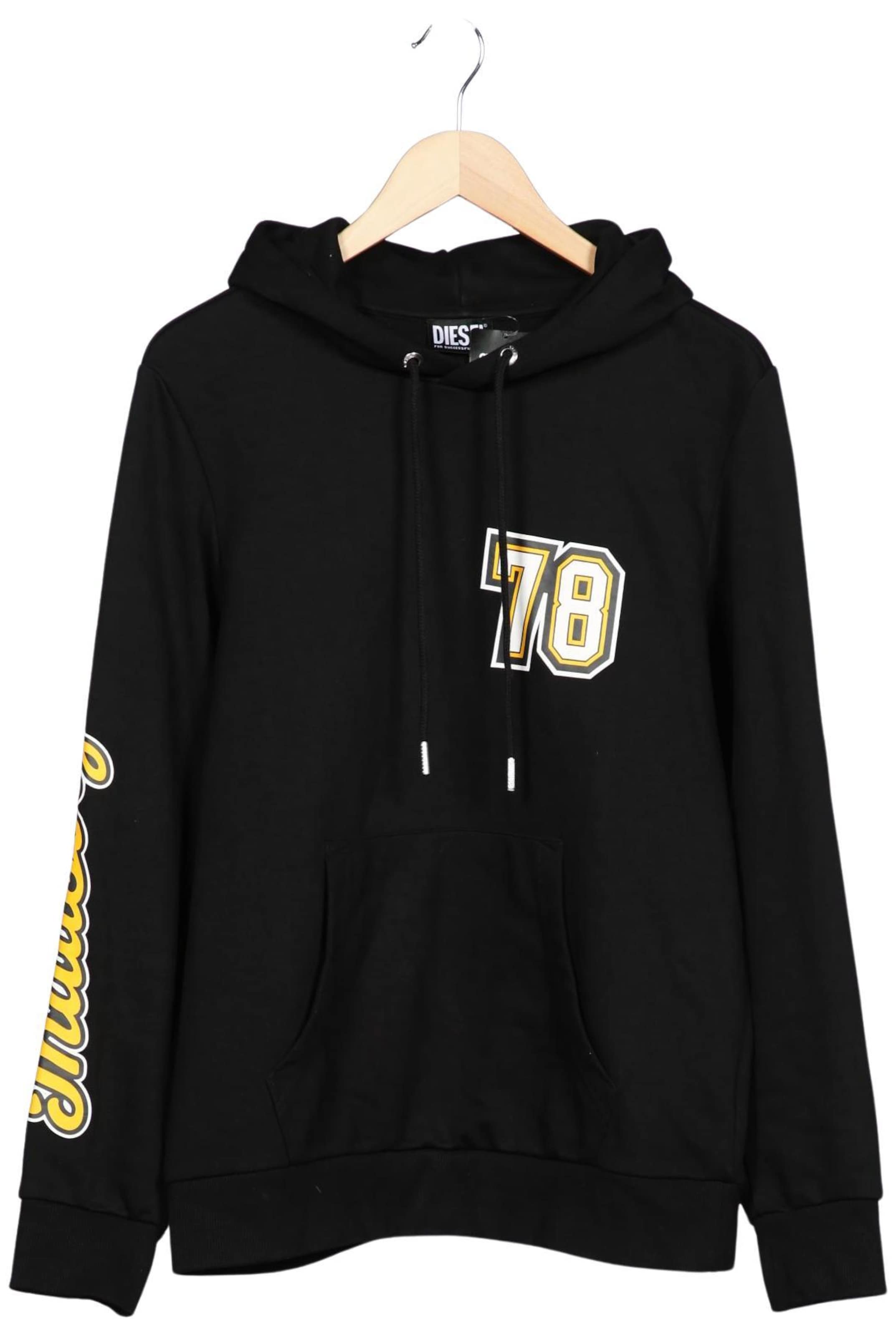 DIESEL Sweatshirt & Zip-Up Hoodie in M in Black: front