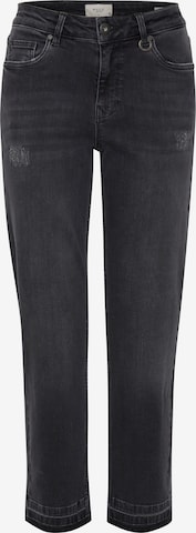 PULZ Jeans Regular 5-Pocket-Jeans 'PZEMMA' in Grau: predná strana