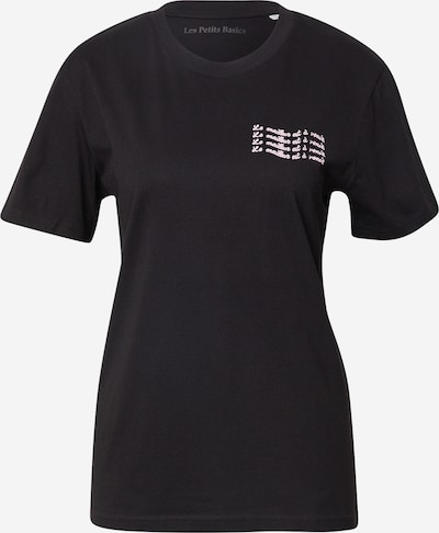 Les Petits Basics T-Shirt in hellpink / schwarz, Produktansicht