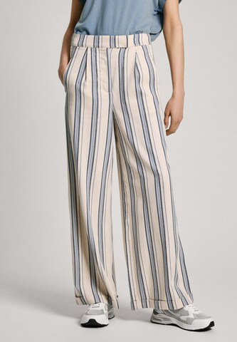 Pepe Jeans Wide Leg Hose 'Astrid' in Beige: Vorderseite