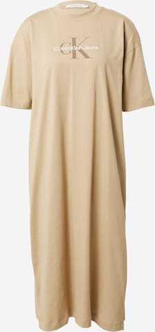 Calvin Klein Jeans Kleid in Beige: predná strana