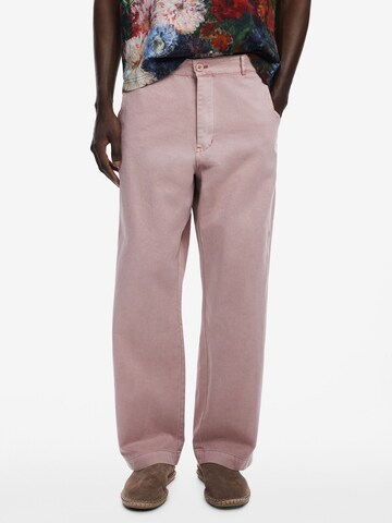 regular Pantaloni chino di Desigual in rosso: frontale