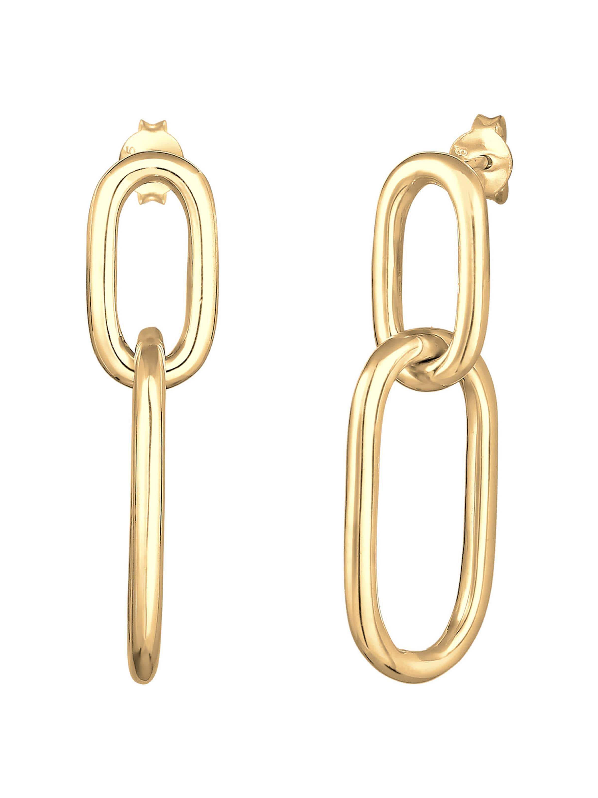 ELLI Øreringe 'Geo' i guld: forside