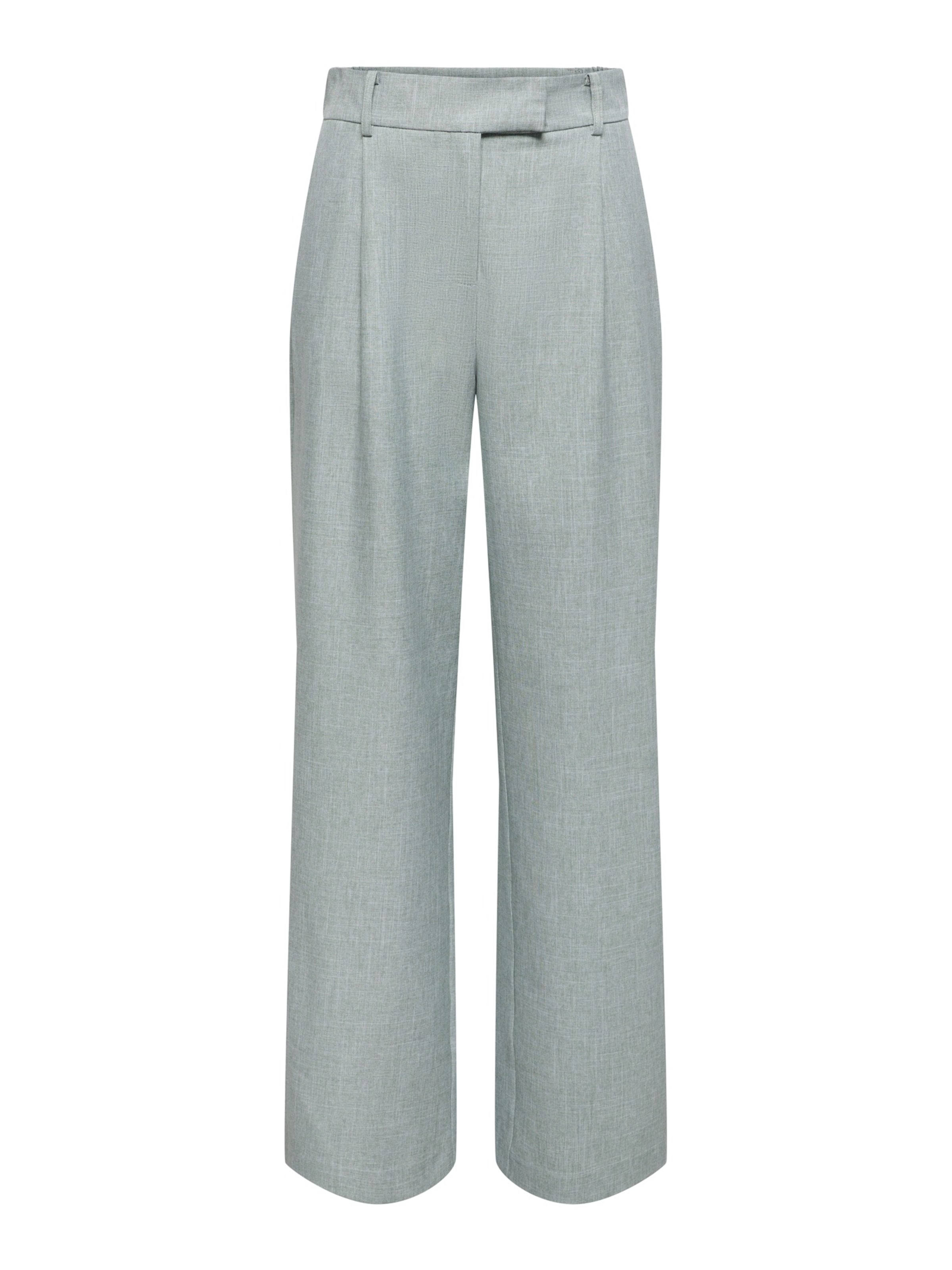 ONLY Bandplooibroek 'ONLLINDA' in Groen: voorkant