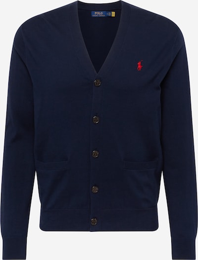 Geacă tricotată Polo Ralph Lauren pe bleumarin / roșu, Vizualizare produs